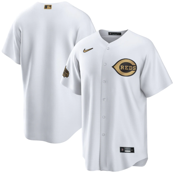 Men's Cincinnati Reds Blank 2022 All-Star White Cool Base Stitched Baseball Jersey Men's Cincinnati Reds Blank 2022 All-Star White Cool Base Stitched Baseball Jersey